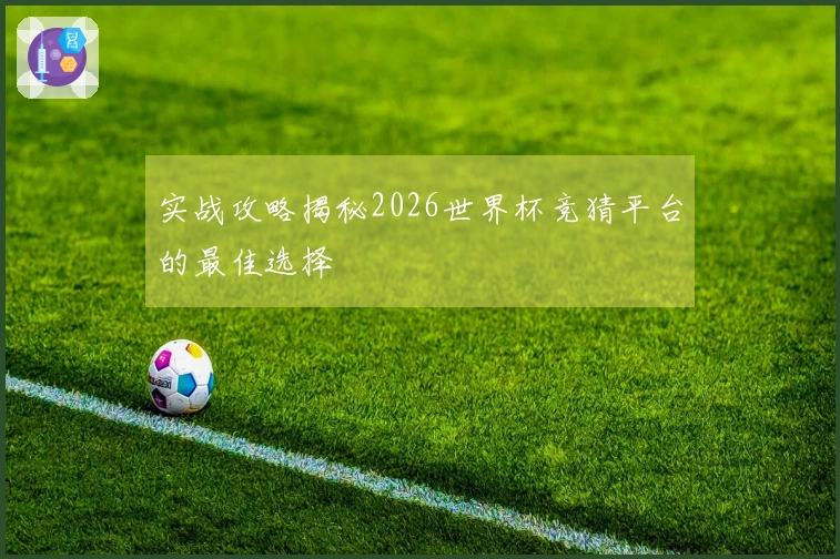 实战攻略揭秘2026世界杯竞猜平台的最佳选择
